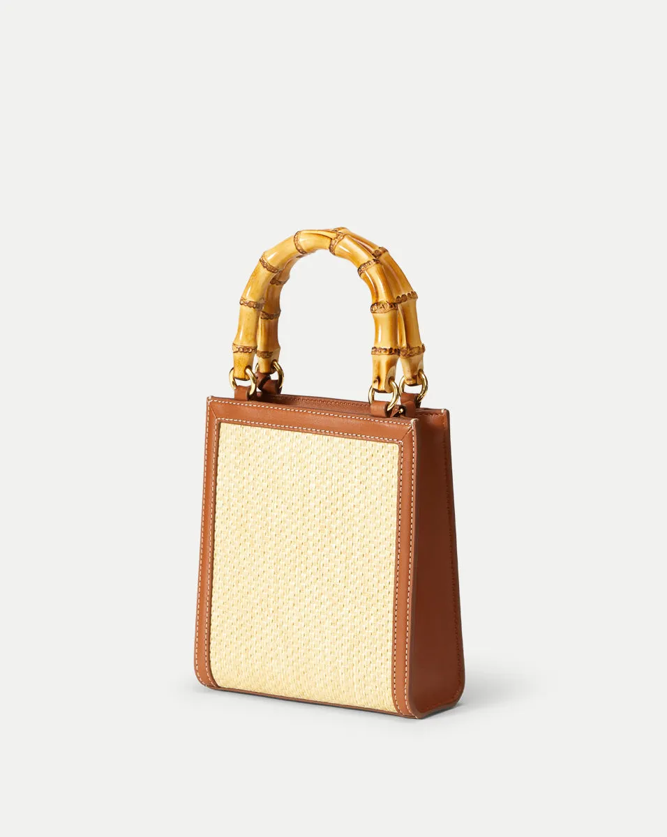 Raffia Bamboo-Handle Shopper Bag sold by Veronica Beard product image thumbnail 5