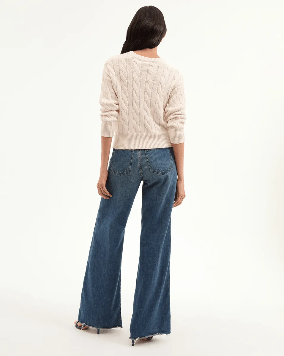 Eleanor Cable Knit Pullover sold by Veronica Beard product image thumbnail 4