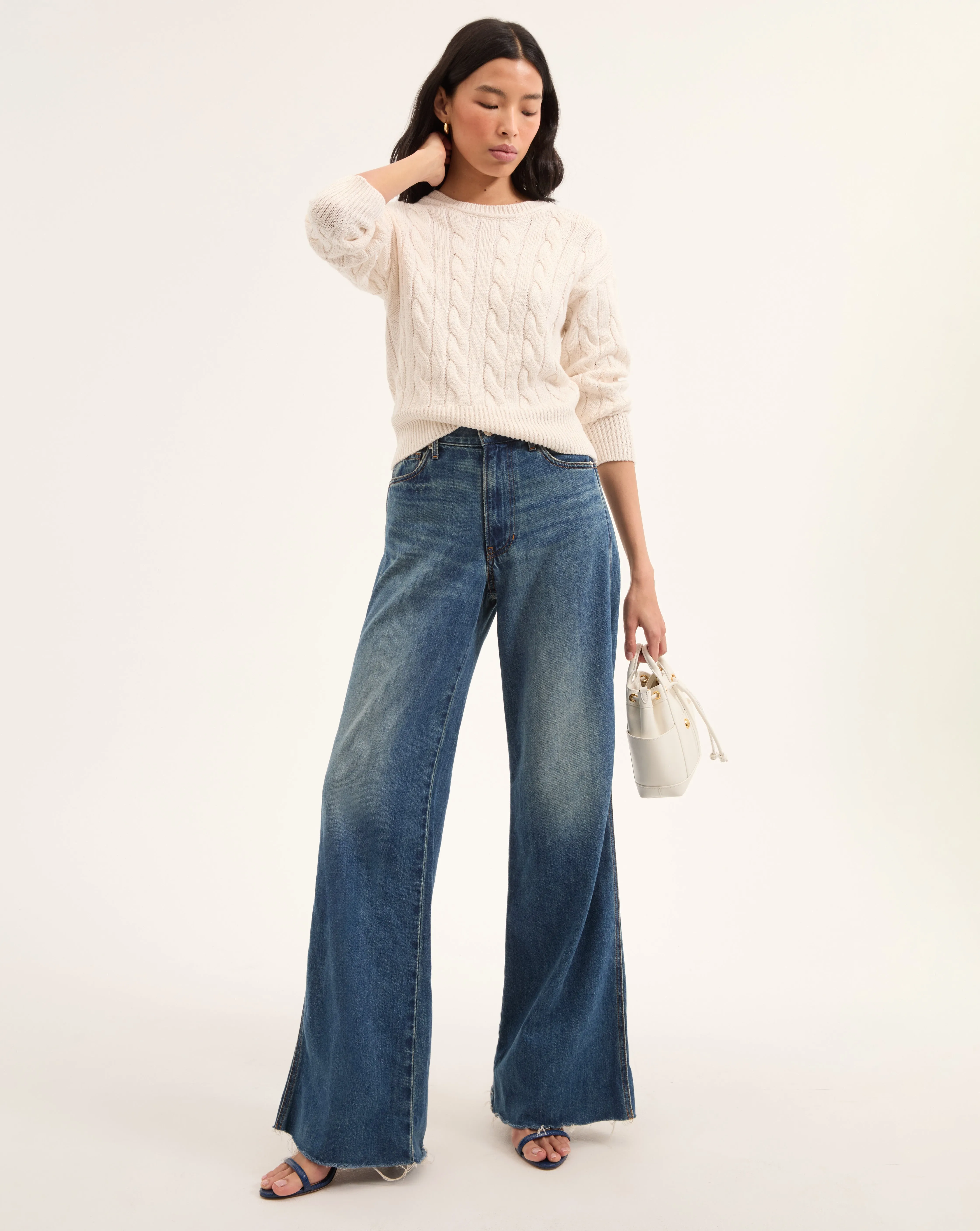 Eleanor Cable Knit Pullover sold by Veronica Beard product image thumbnail 2