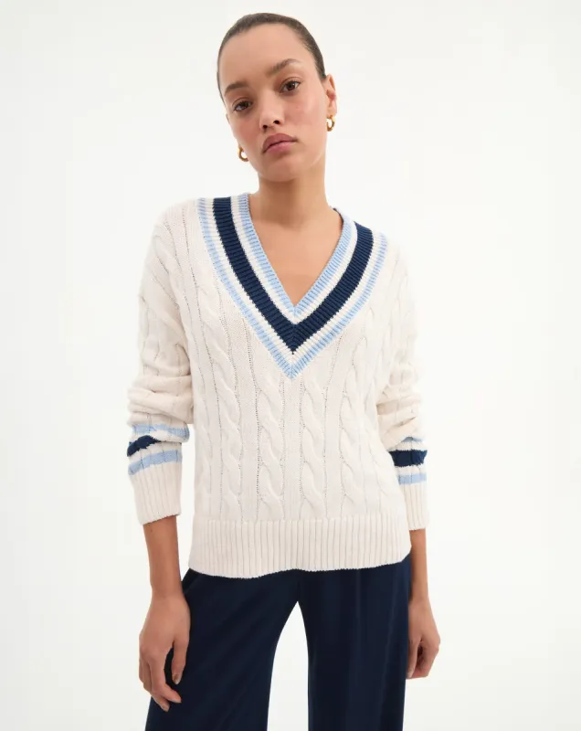Lachlen Cable Knit Sweater sold by Veronica Beard