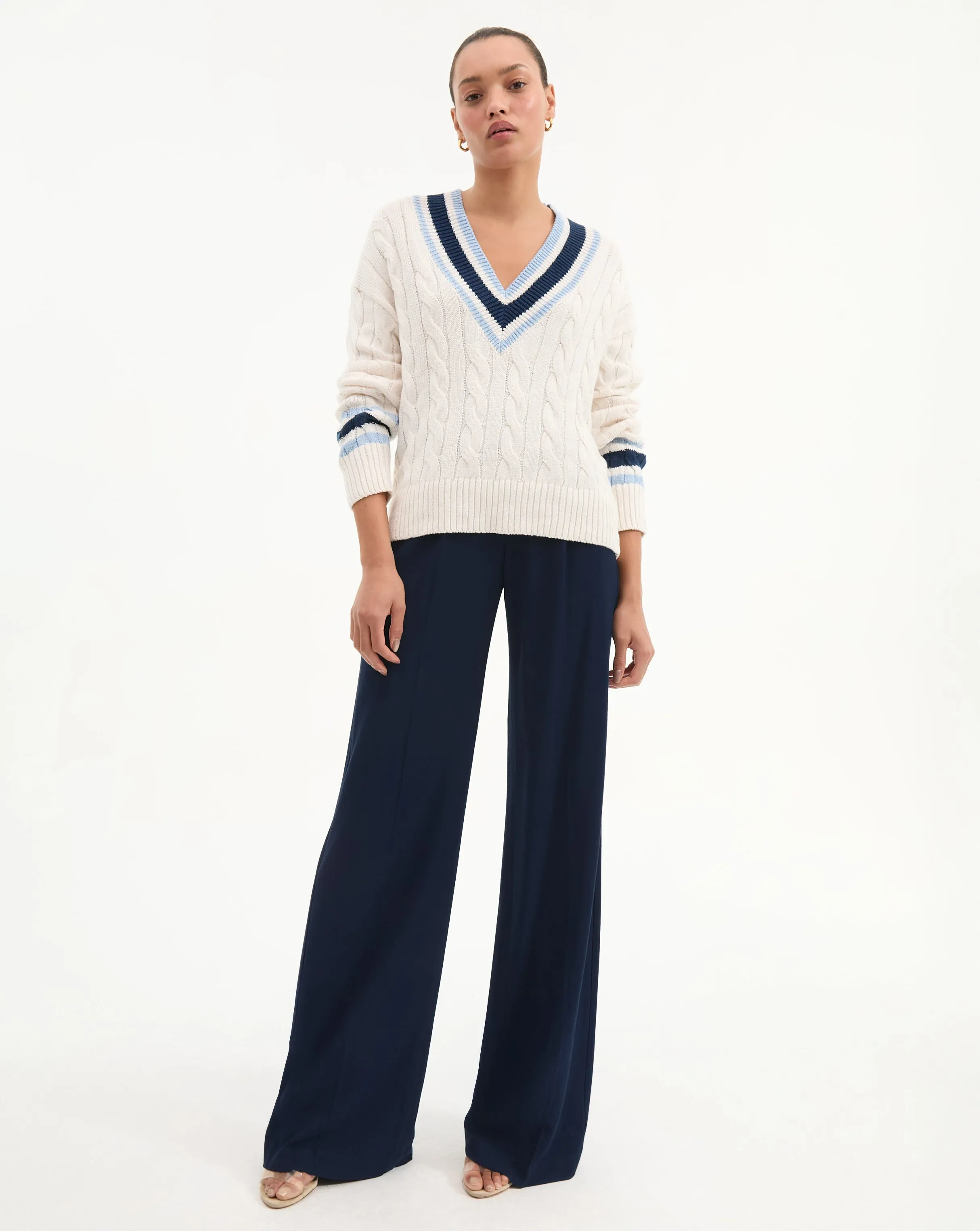 Lachlen Cable Knit Sweater sold by Veronica Beard product image thumbnail 2