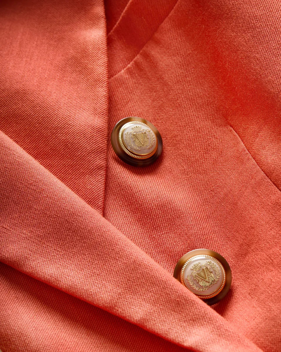 Miller Stretch-Linen Dickey Jacket sold by Veronica Beard product image thumbnail 3