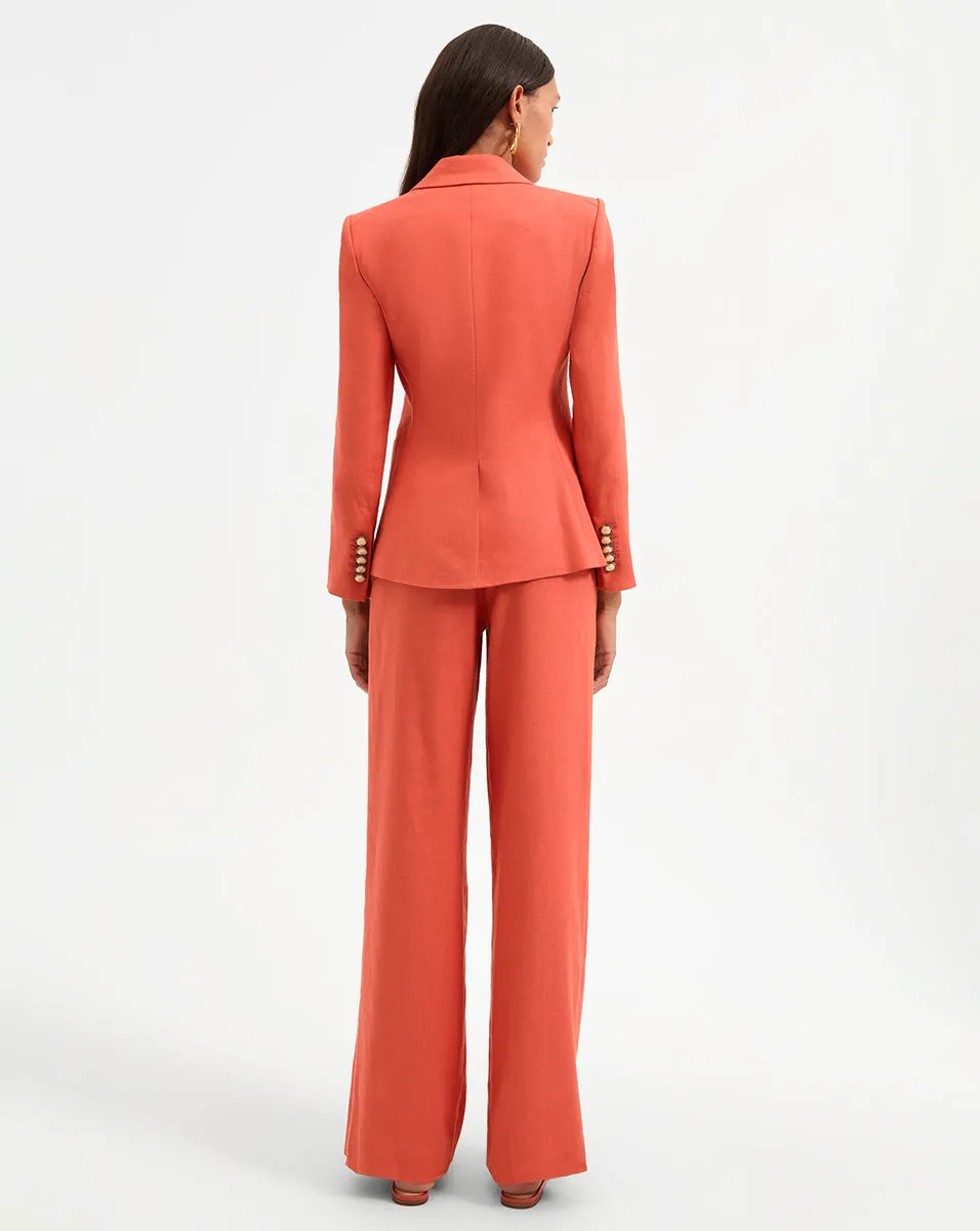 Miller Stretch-Linen Dickey Jacket sold by Veronica Beard product image thumbnail 4