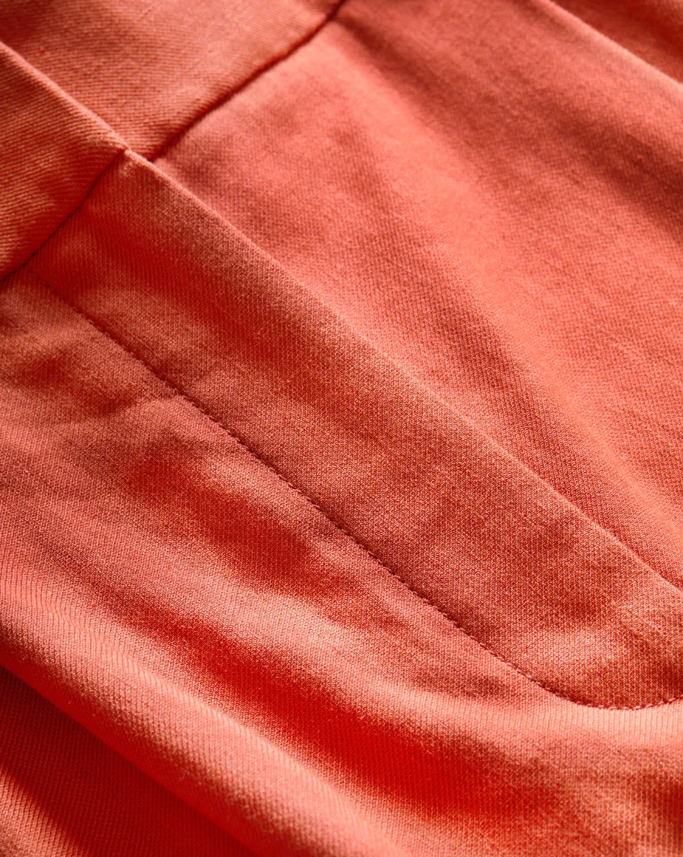 Heyser Wide-Leg Stretch-Linen Pant sold by Veronica Beard product image thumbnail 4