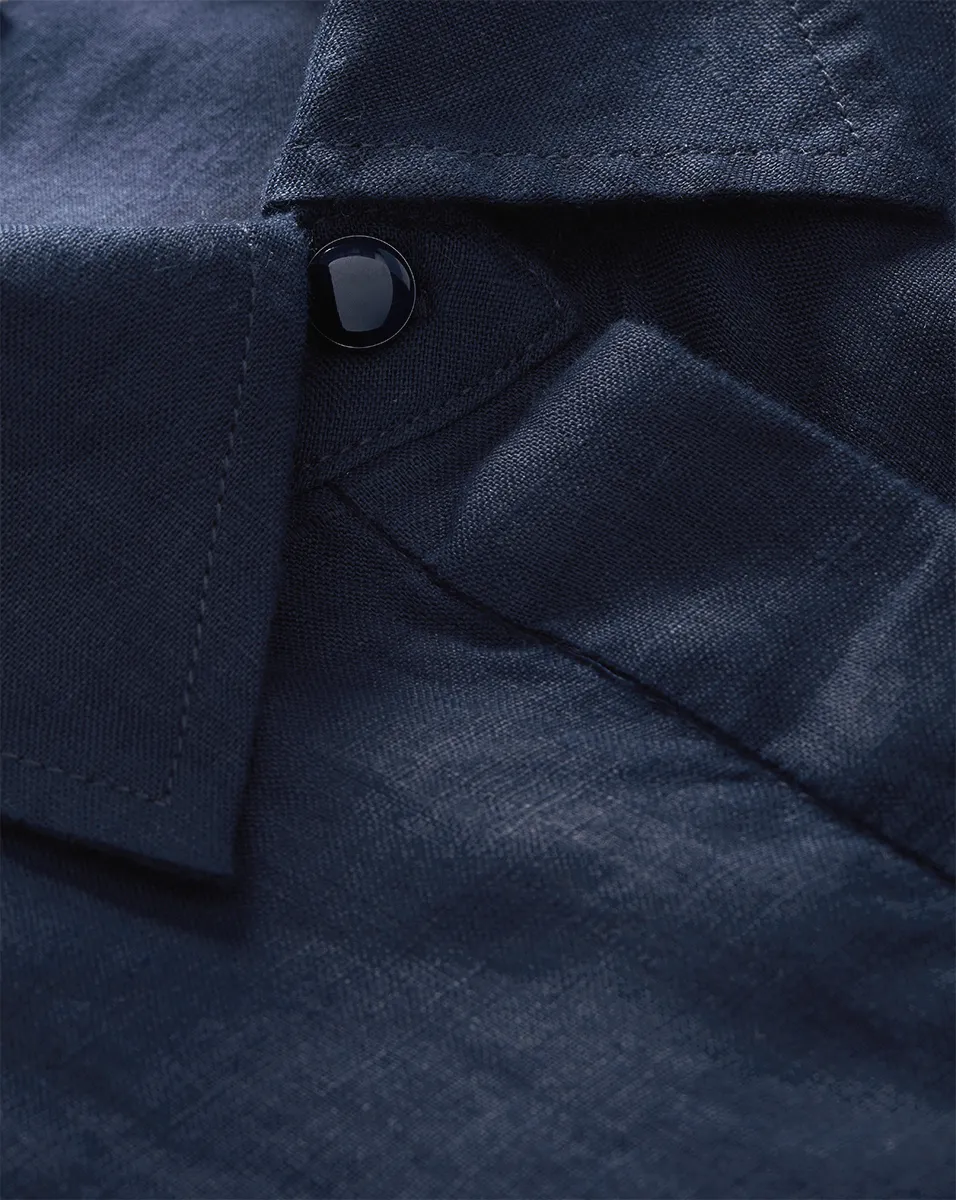 Loreta Belted Linen Dress sold by Veronica Beard product image thumbnail 4