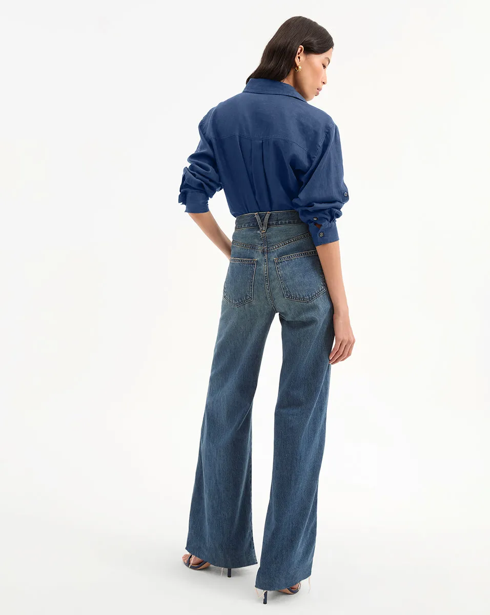 Gil Linen Shirt sold by Veronica Beard product image thumbnail 4