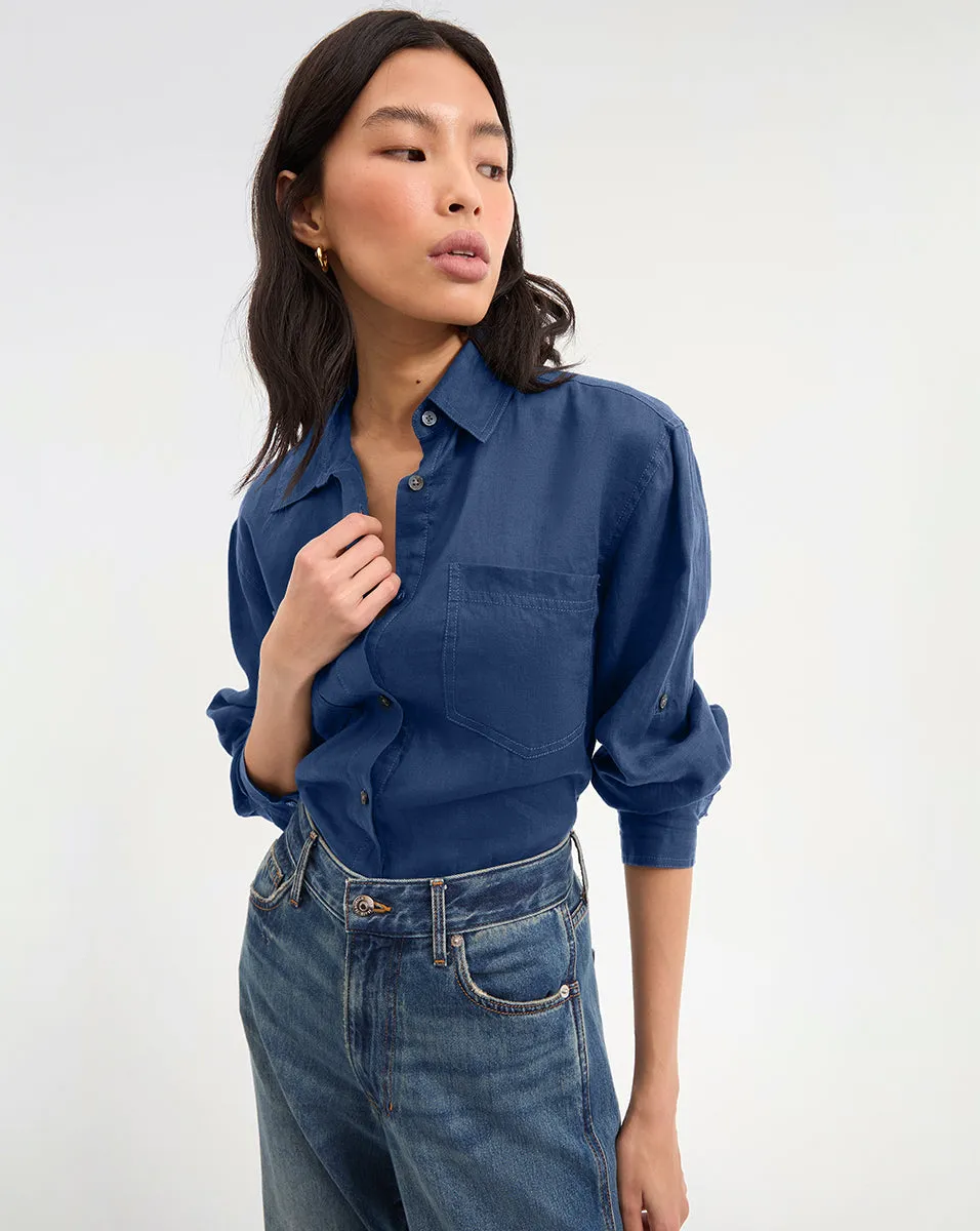 Gil Linen Shirt sold by Veronica Beard