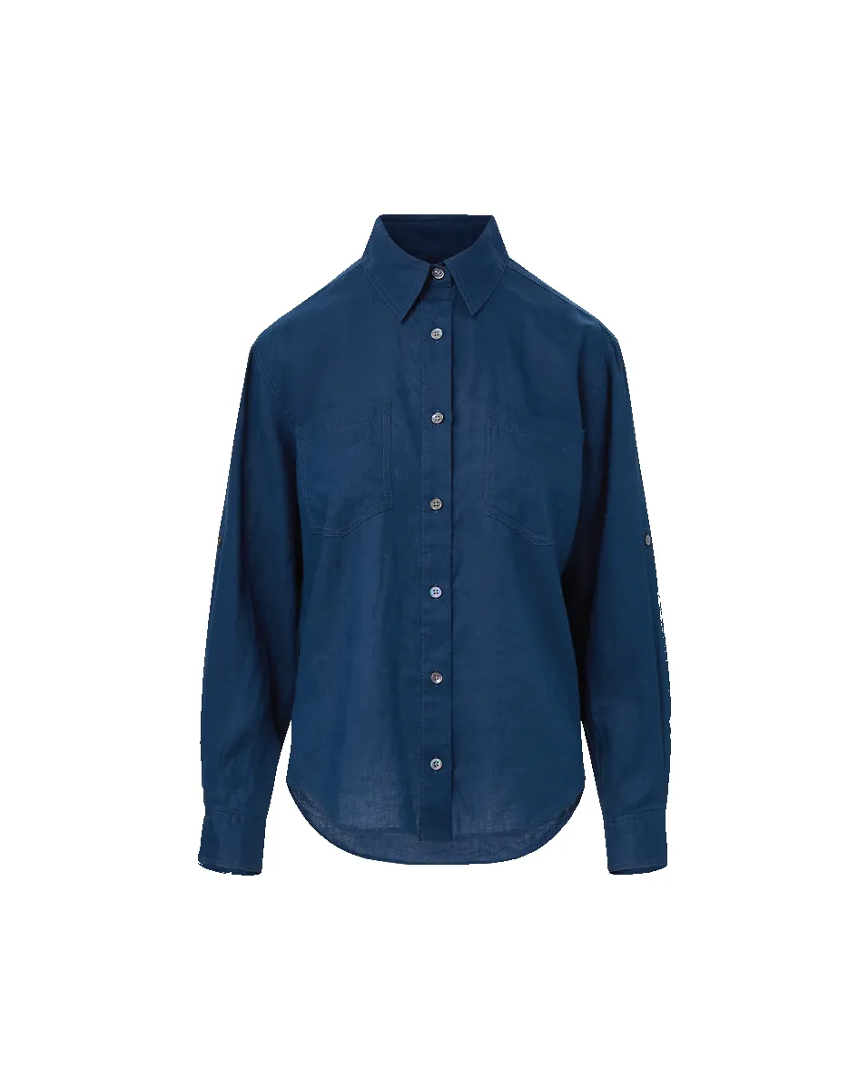 Gil Linen Shirt sold by Veronica Beard product image thumbnail 5