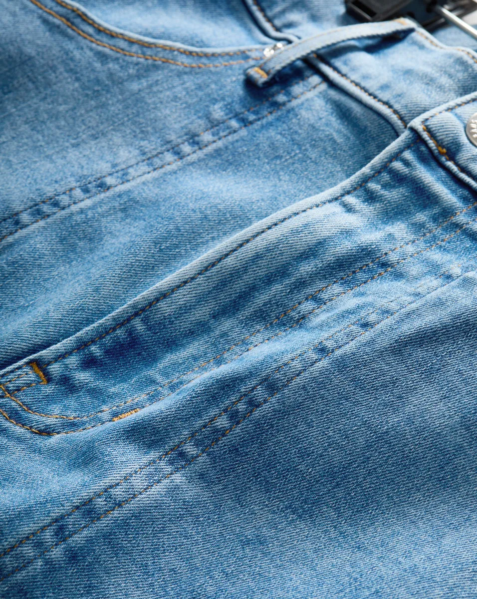 Crosbie Patch-Pocket Slim Wide-Leg Jean sold by Veronica Beard product image thumbnail 4