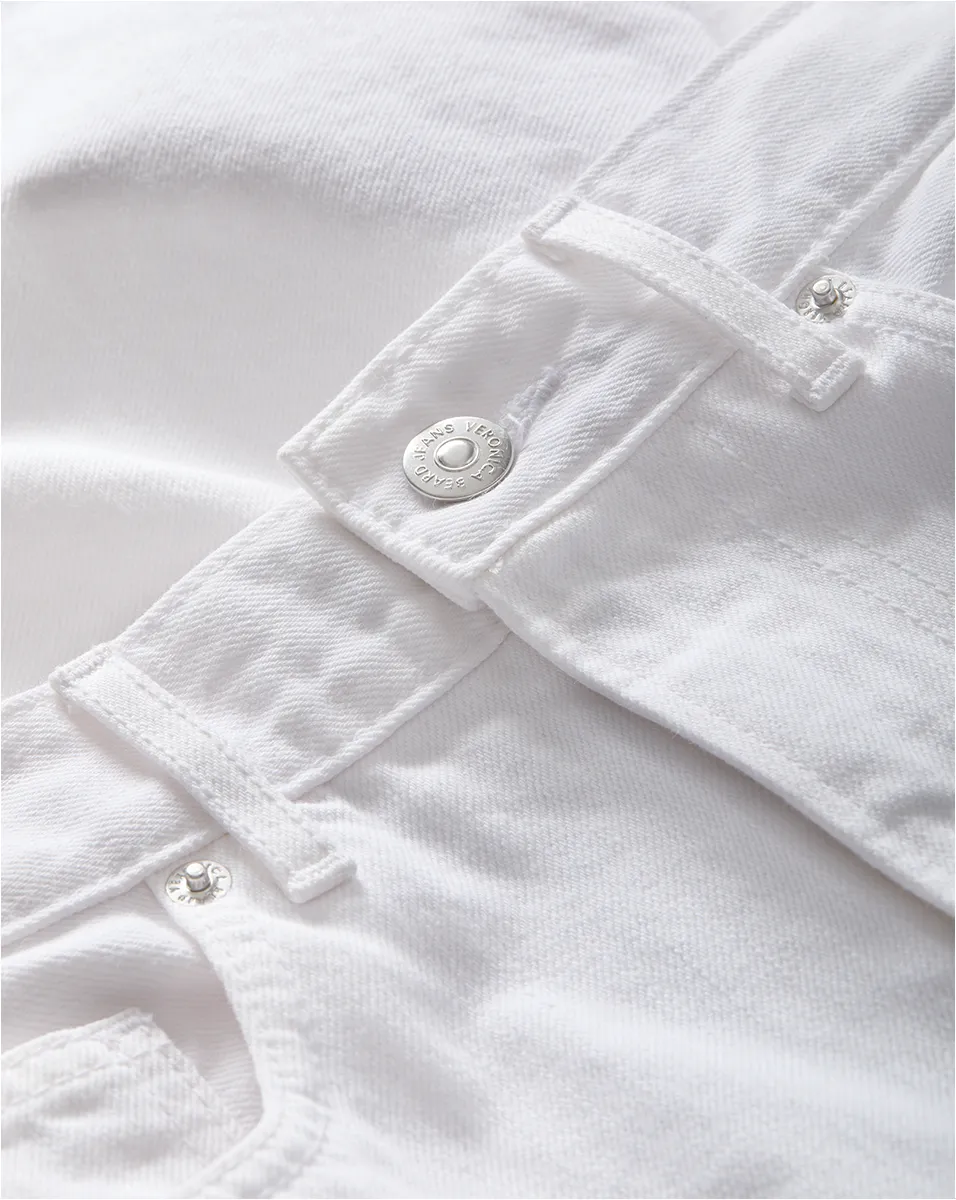 Taylor Cuffed Cropped Wide-Leg Jean sold by Veronica Beard product image thumbnail 3