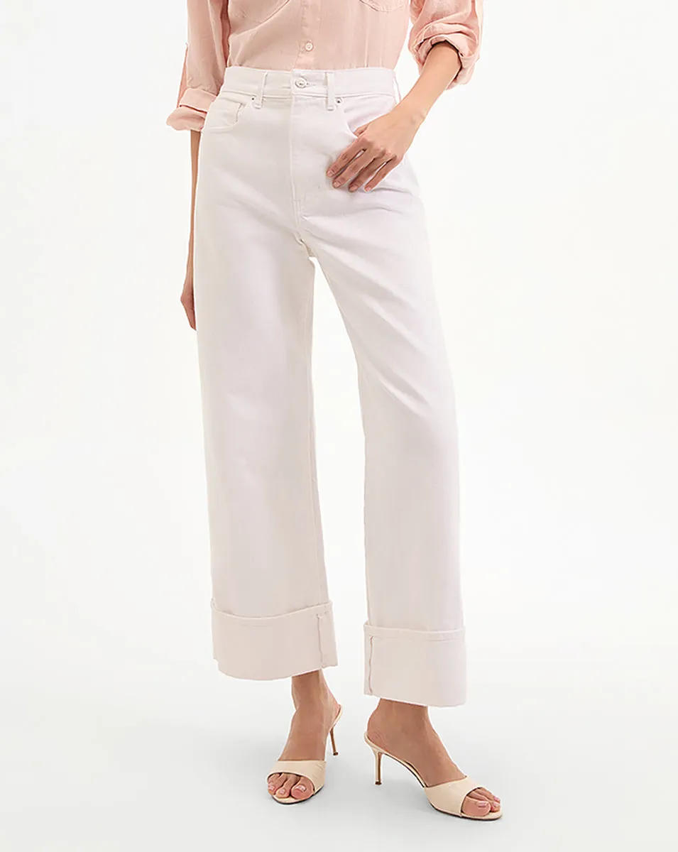 Taylor Cuffed Cropped Wide-Leg Jean sold by Veronica Beard product image thumbnail 2
