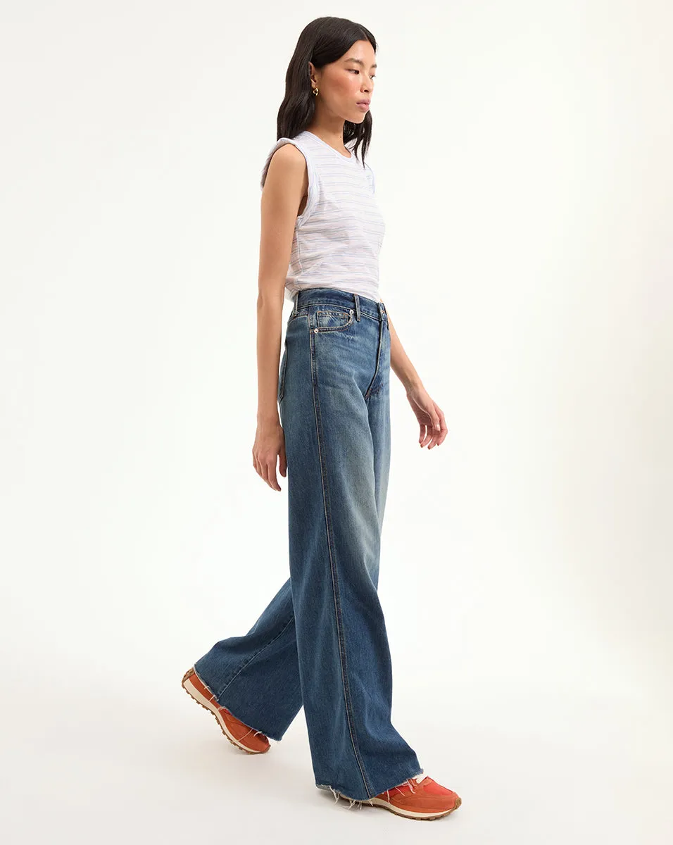 Kasey Mid Rise Wide-Leg Jean sold by Veronica Beard product image thumbnail 3