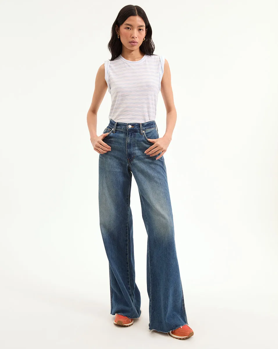 Kasey Mid Rise Wide-Leg Jean sold by Veronica Beard