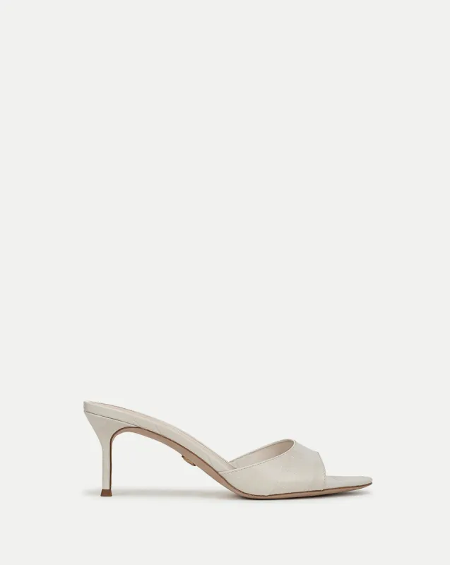 Tia Croc-Embossed Sandal sold by Veronica Beard