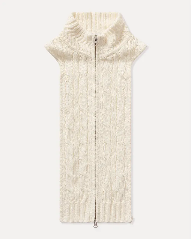 Radia Silk-Linen Dickey sold by Veronica Beard