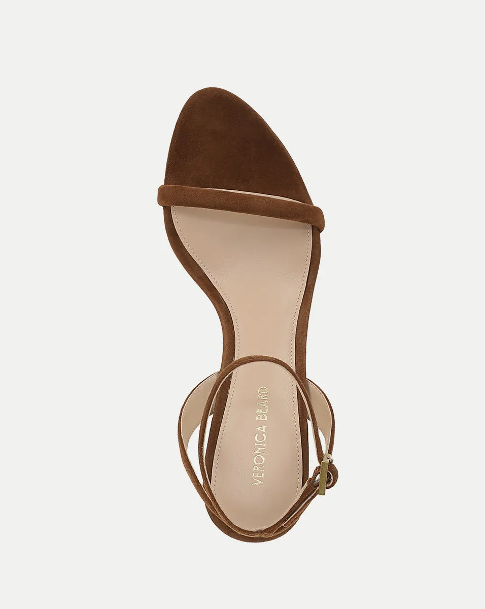Sylvie Suede Ankle-Strap Stiletto Sandal sold by Veronica Beard product image thumbnail 3