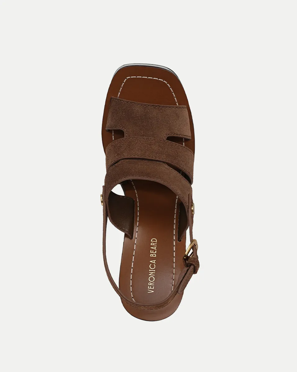 Peony Suede Platform Sandal sold by Veronica Beard product image thumbnail 3