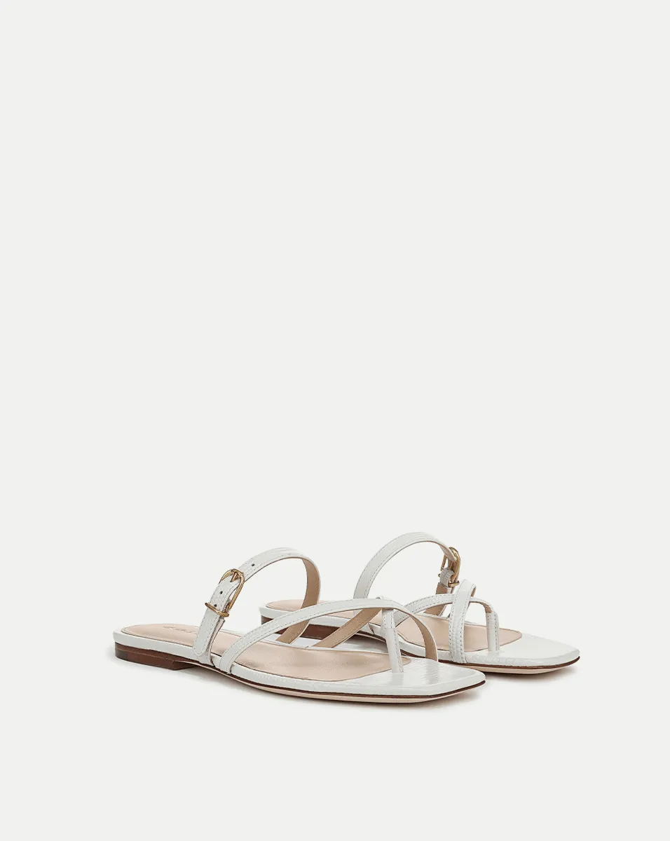 Marthe Embossed Leather Sandal sold by Veronica Beard product image thumbnail 2