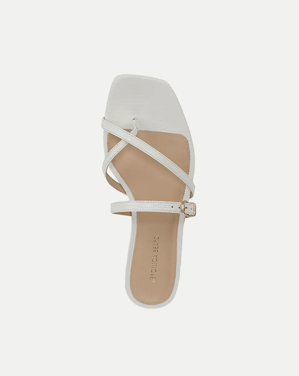 Marthe Embossed Leather Sandal sold by Veronica Beard product image thumbnail 3