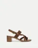 Elodie Suede Block-Heel Sandal sold by Veronica Beard