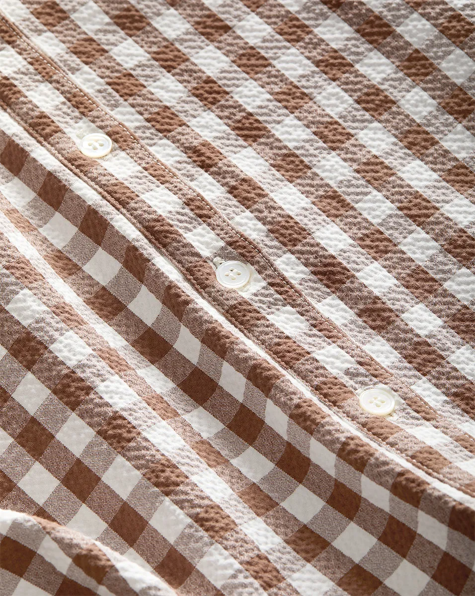 Mackey Gingham Seersucker Halter Dress sold by Veronica Beard product image thumbnail 4