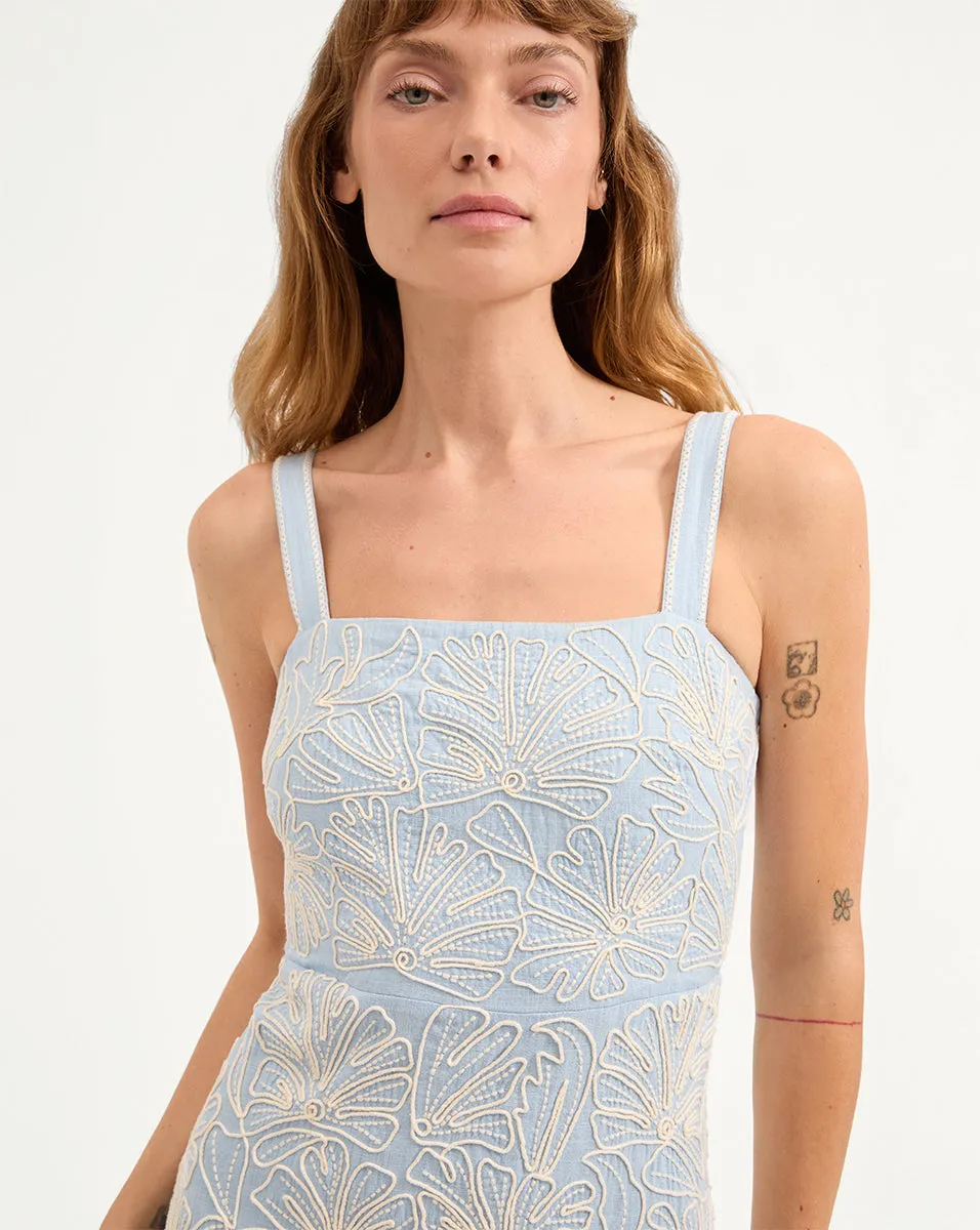 Ella Embroidered Midi Dress sold by Veronica Beard product image thumbnail 2
