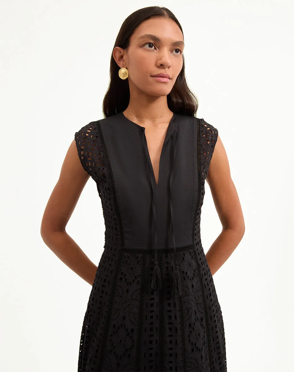 Alina Eyelet Maxi Dress sold by Veronica Beard product image thumbnail 2