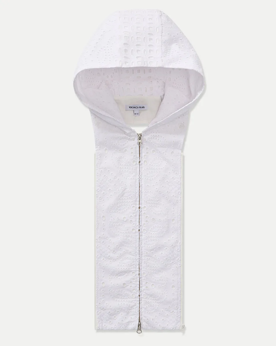 Marlo Eyelet Hoodie Dickey sold by Veronica Beard