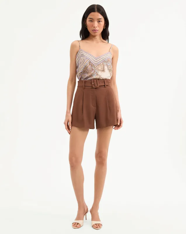 Piper Stretch-Linen Short sold by Veronica Beard
