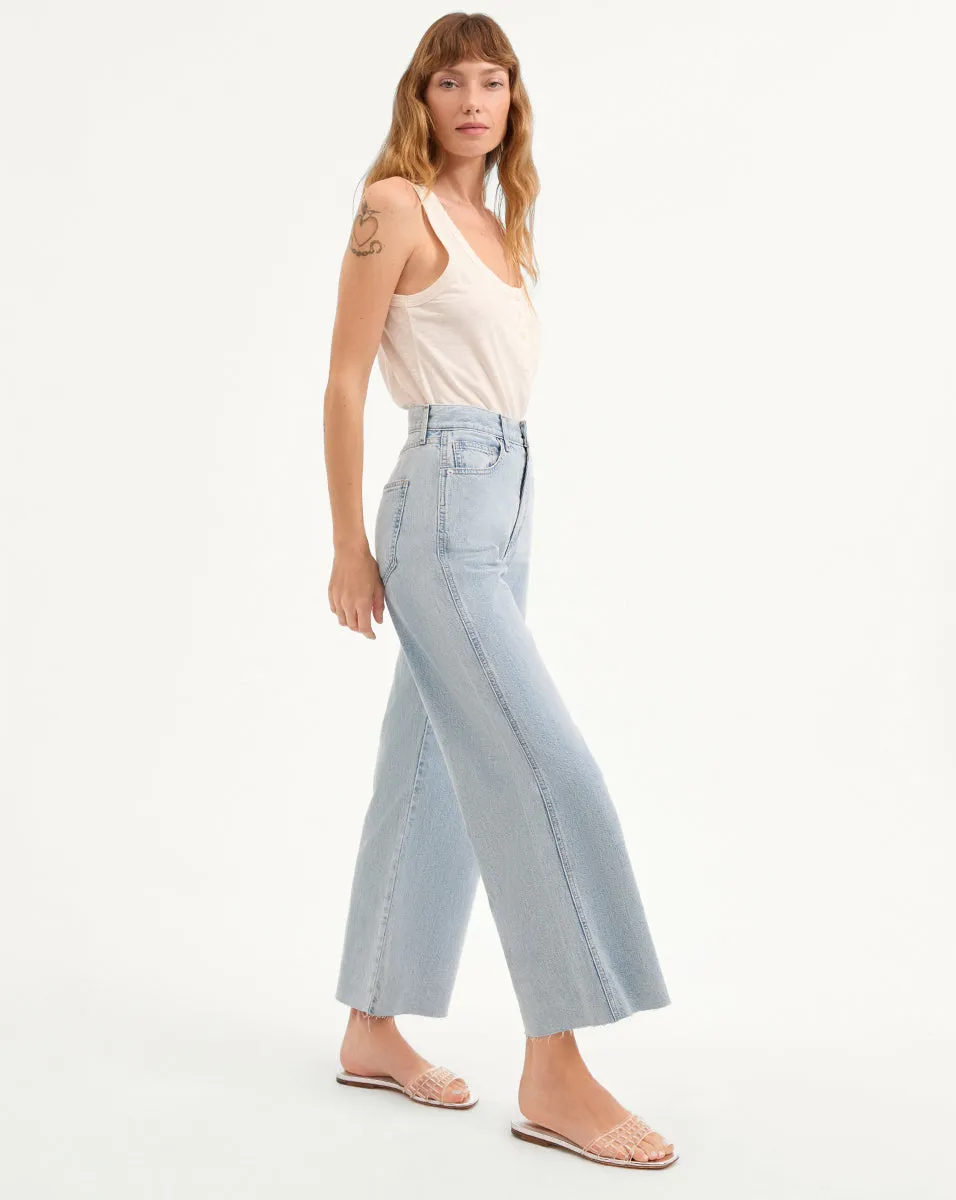 Taylor Cropped Wide-Leg Jean sold by Veronica Beard product image thumbnail 3