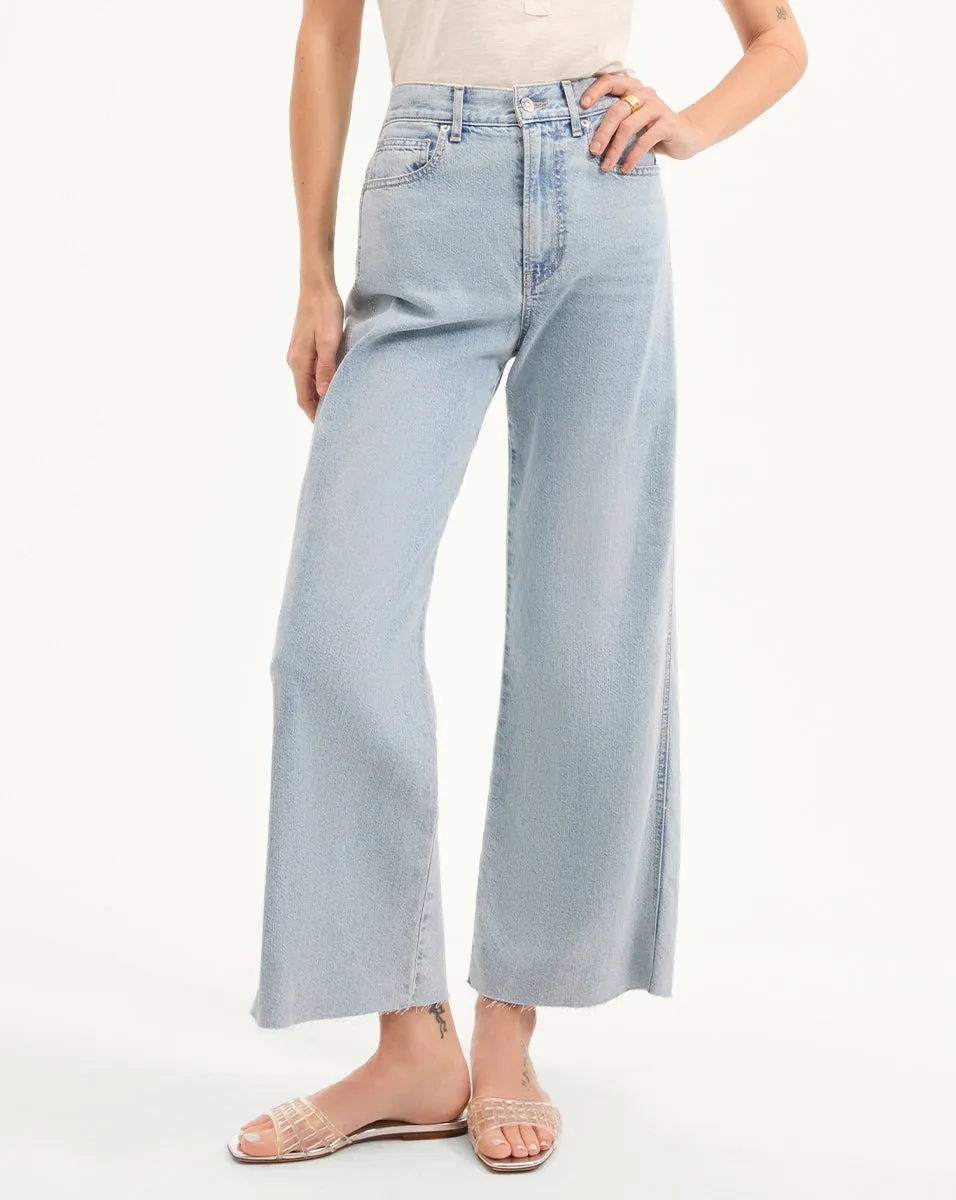 Taylor Cropped Wide-Leg Jean sold by Veronica Beard product image thumbnail 2