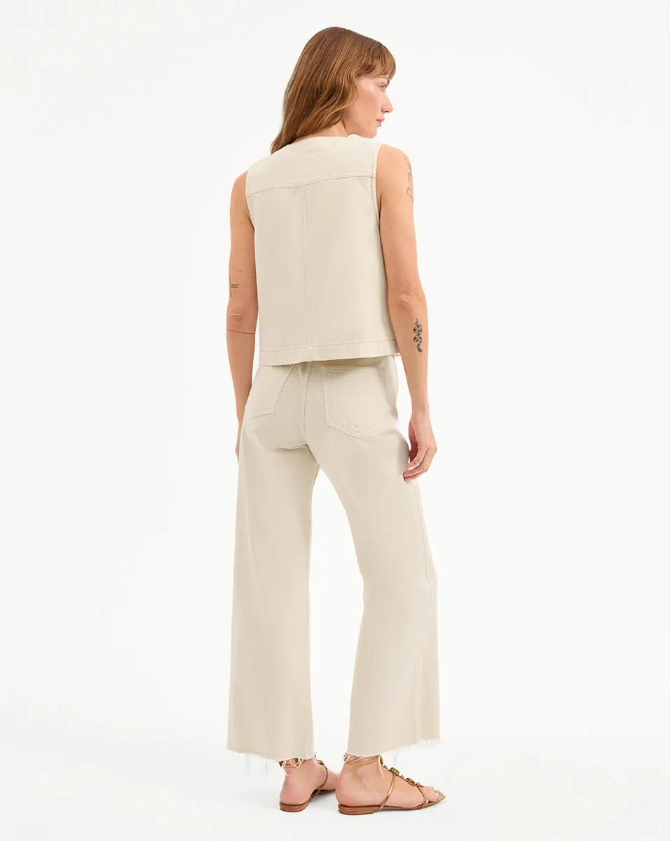 Ording Denim Vest sold by Veronica Beard product image thumbnail 4