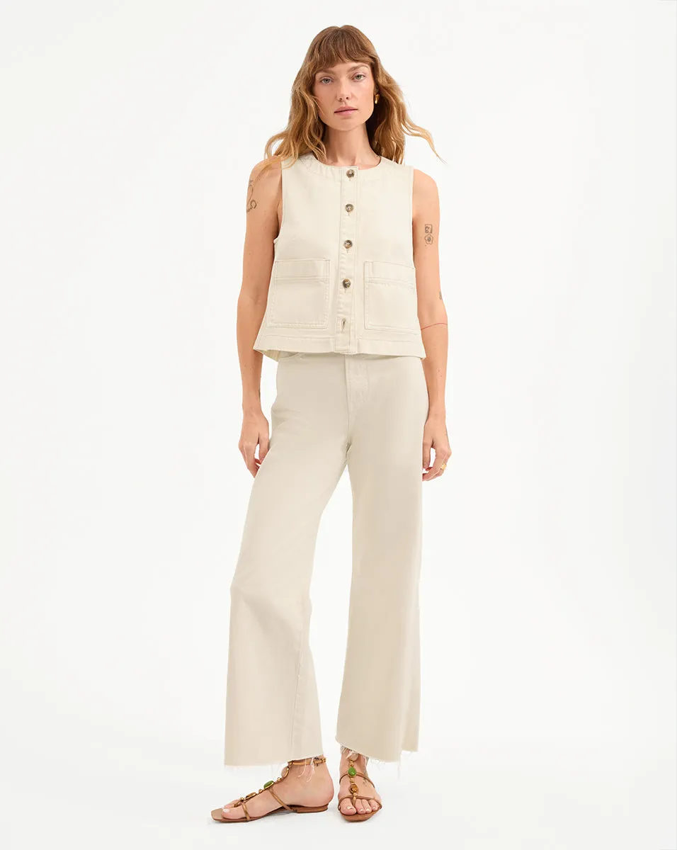 Ording Denim Vest sold by Veronica Beard product image thumbnail 2