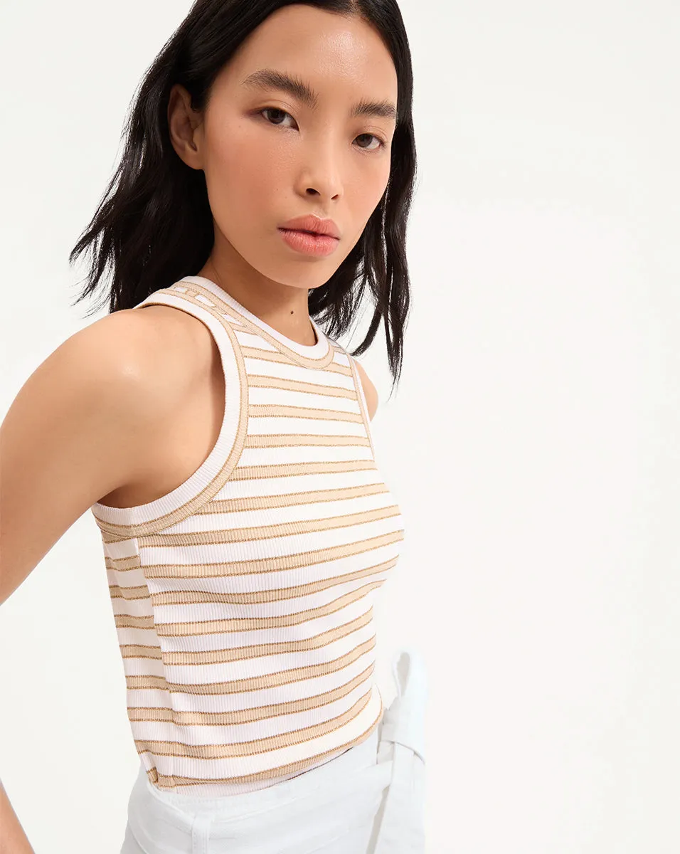 Jordyn Cropped Tank Top sold by Veronica Beard product image thumbnail 3