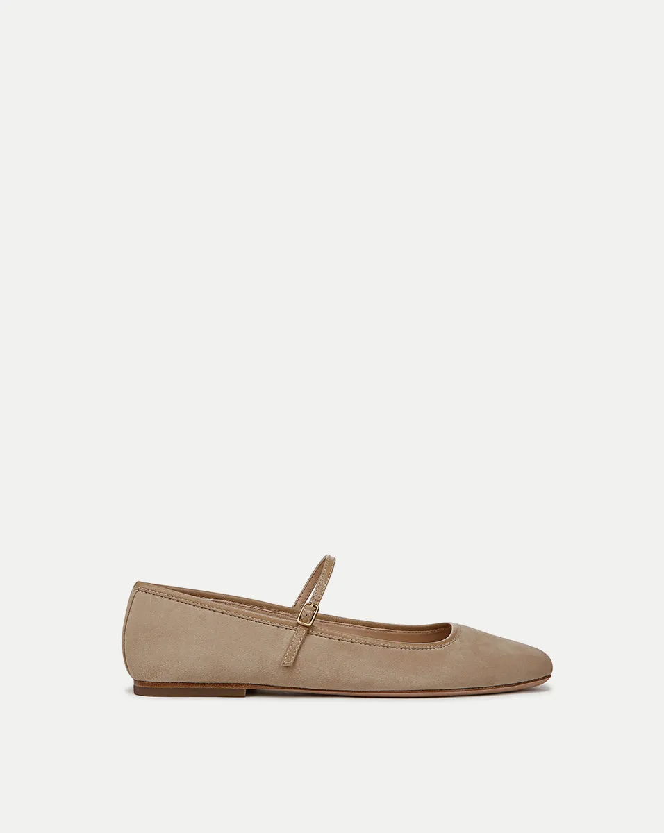 Ellie Suede Flat sold by Veronica Beard