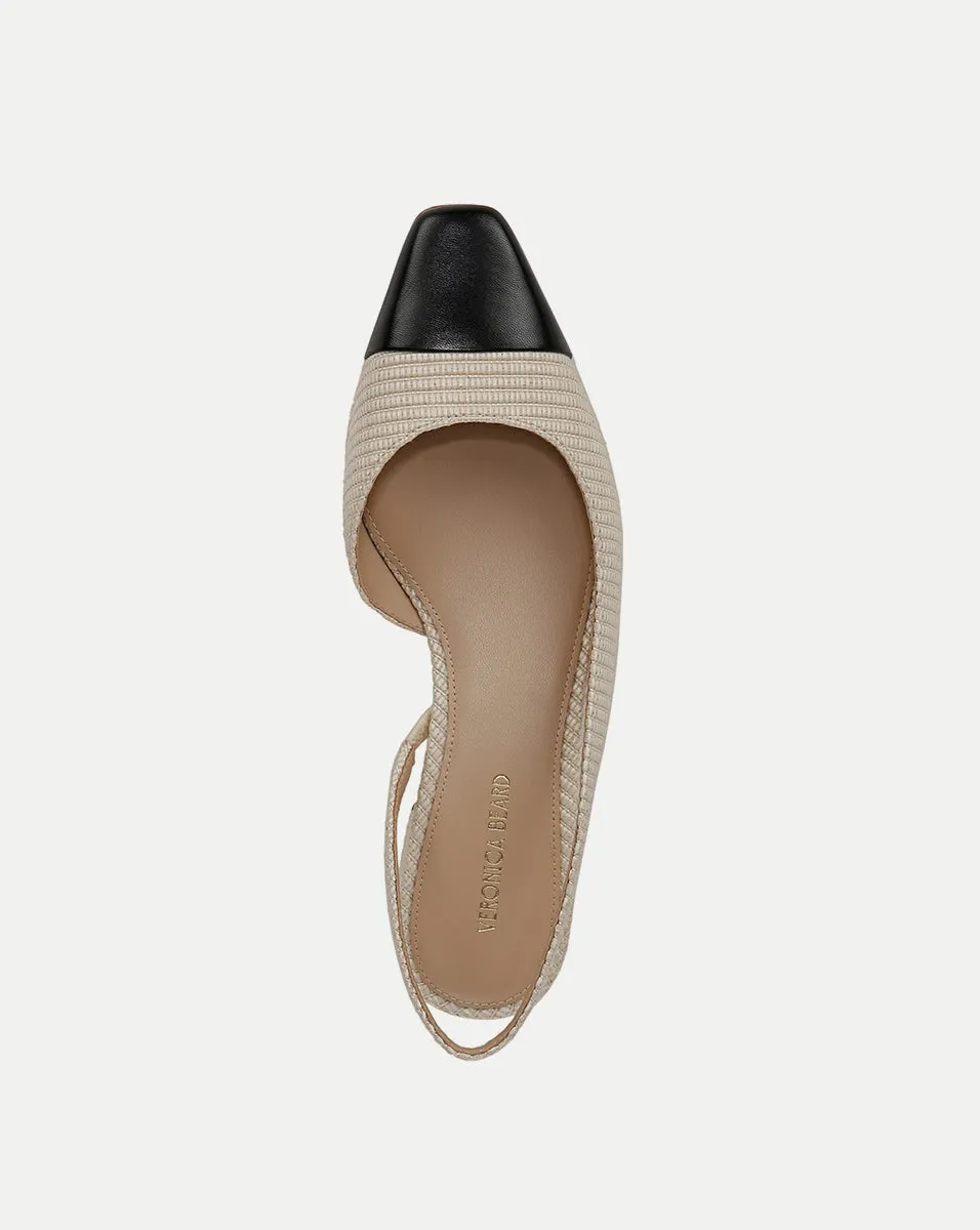 Cecile Raffia Cap-Toe Slingback sold by Veronica Beard product image thumbnail 3