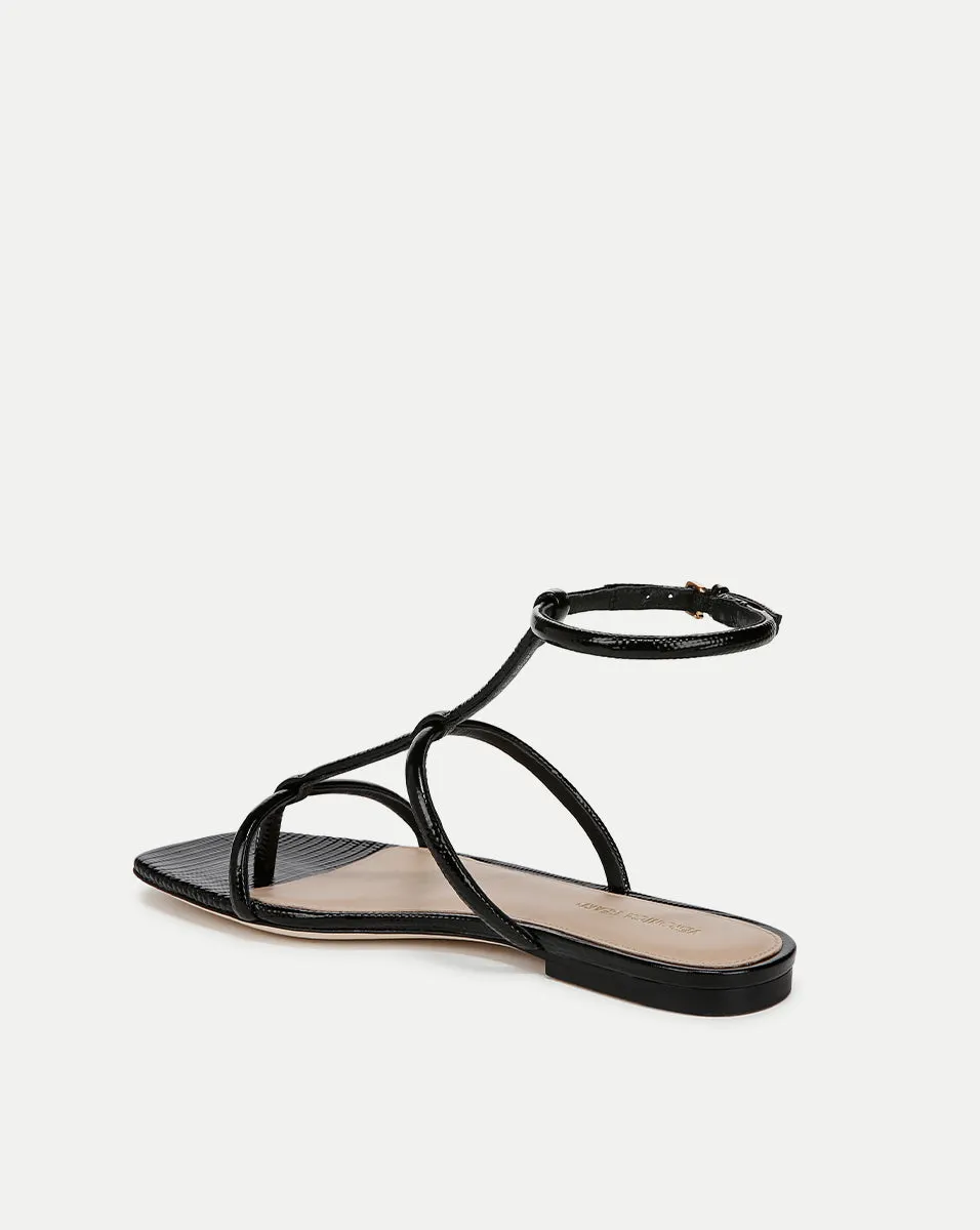 Marbella Lizard-Embossed Sandal sold by Veronica Beard product image thumbnail 4