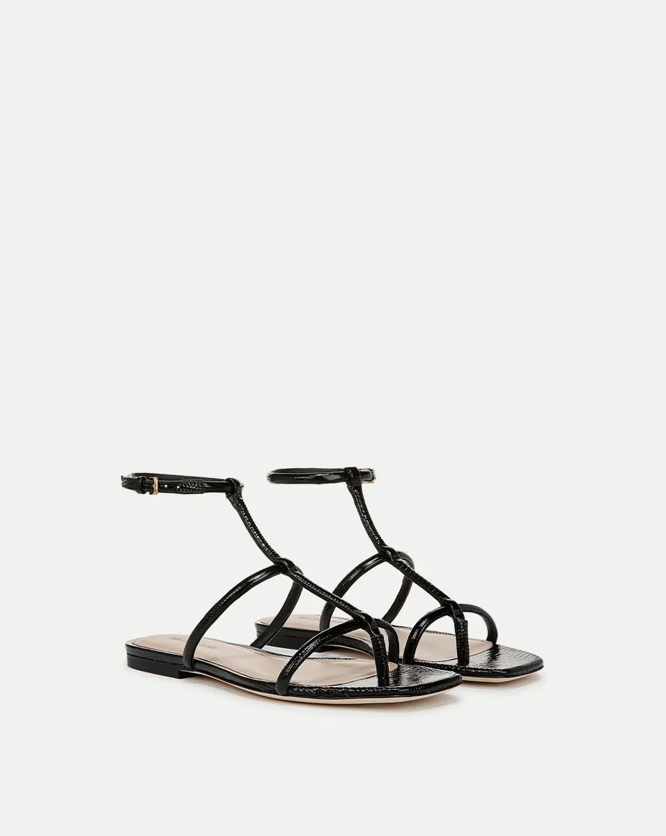 Marbella Lizard-Embossed Sandal sold by Veronica Beard product image thumbnail 2