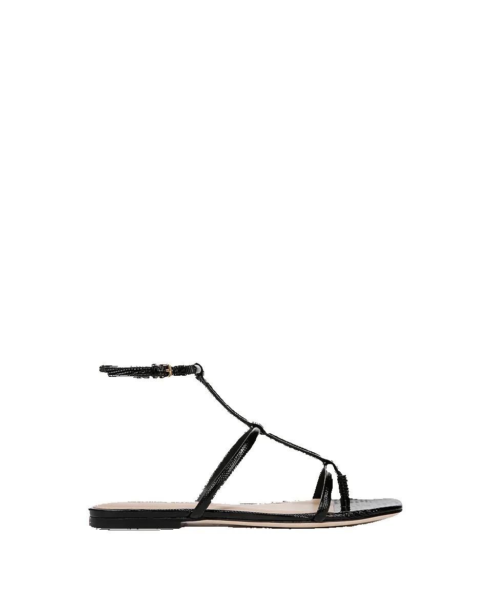 Marbella Lizard-Embossed Sandal sold by Veronica Beard product image thumbnail 5