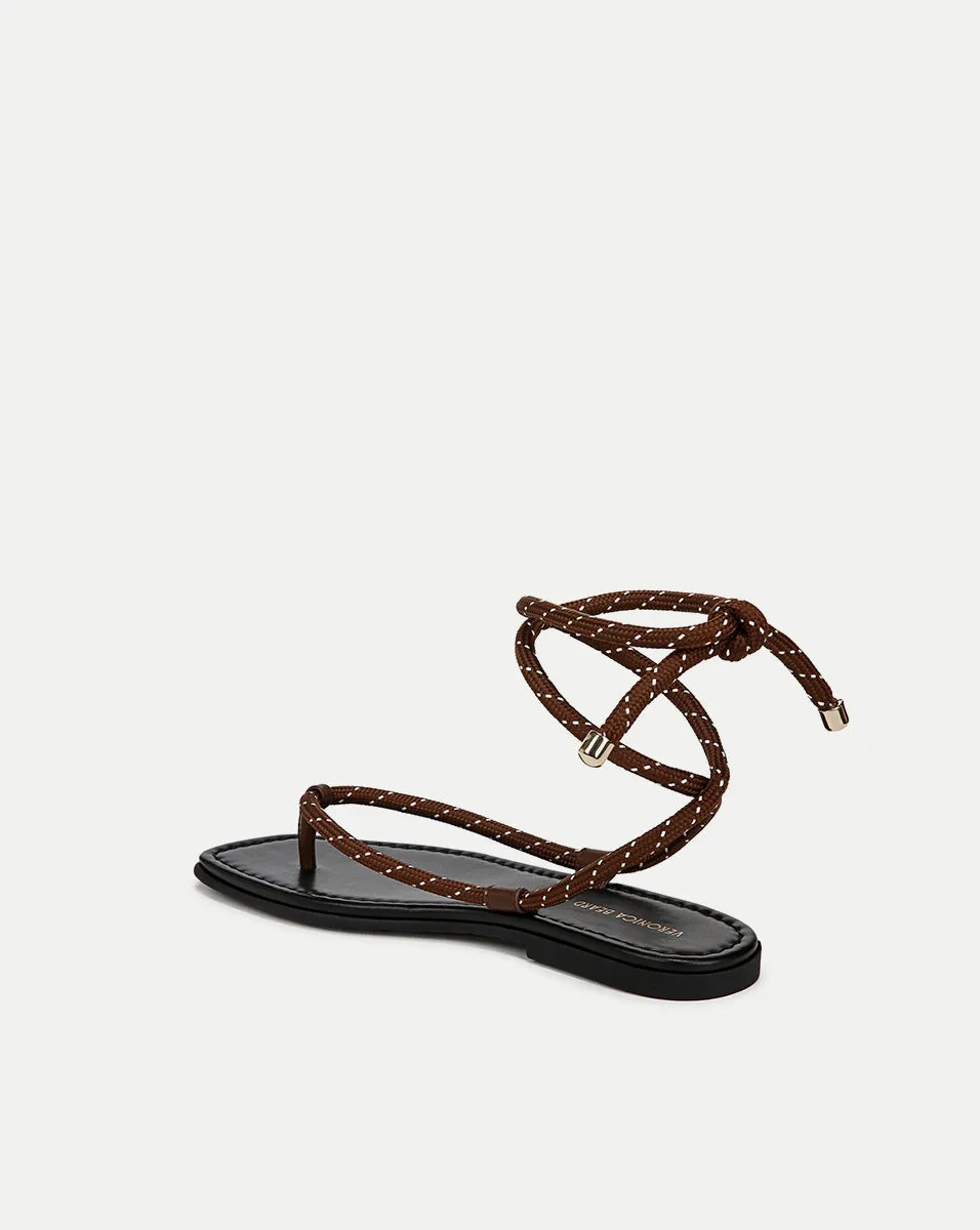 Carmina Cord Wrap Sandal sold by Veronica Beard product image thumbnail 4