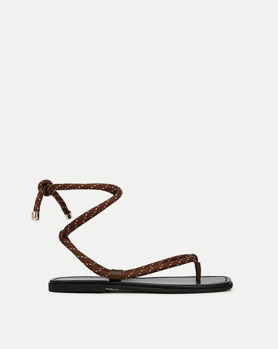 Carmina Cord Wrap Sandal sold by Veronica Beard