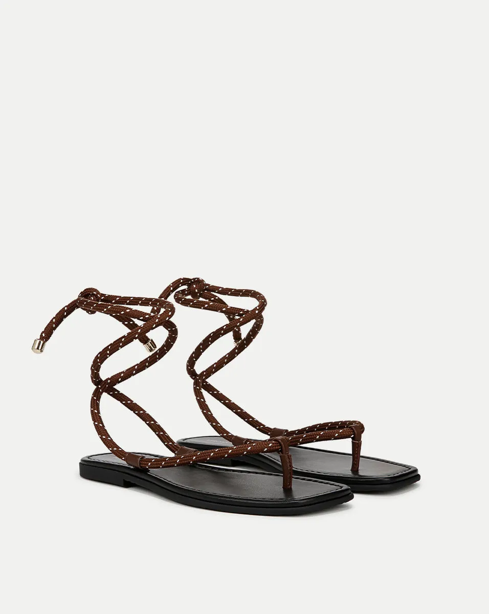 Carmina Cord Wrap Sandal sold by Veronica Beard product image thumbnail 2