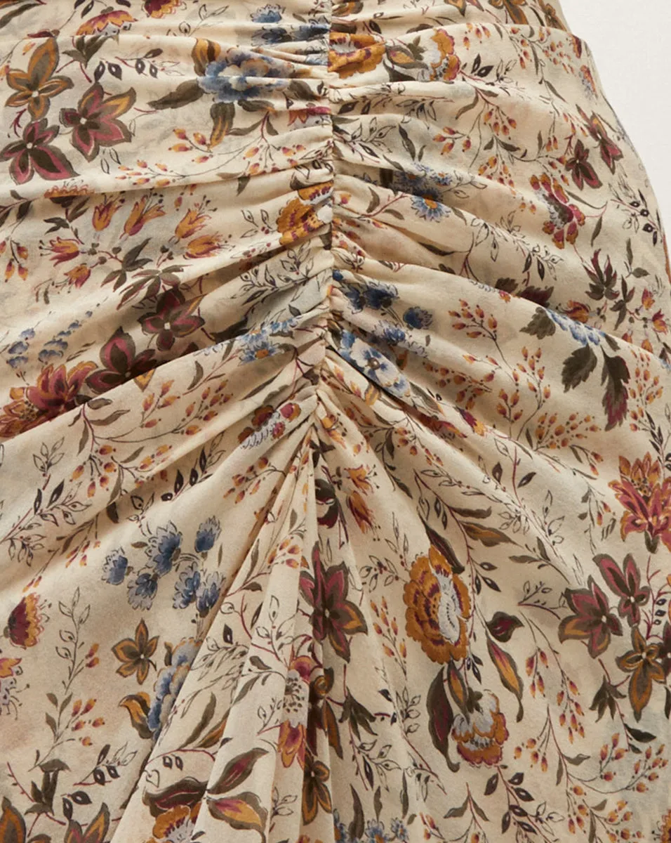 Sira Floral Silk-Georgette Skirt sold by Veronica Beard product image thumbnail 3