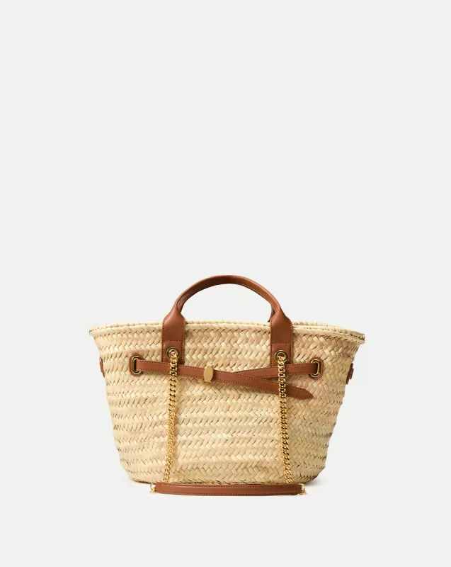 Veronica Beard Raffia Dash Basket Tote sold by Veronica Beard