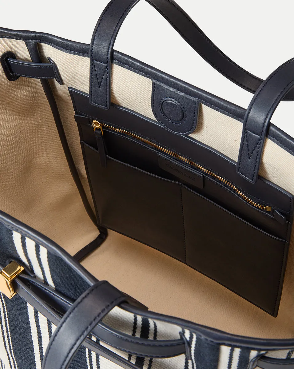 Veronica Beard Striped Canvas Dash Tote sold by Veronica Beard product image thumbnail 4