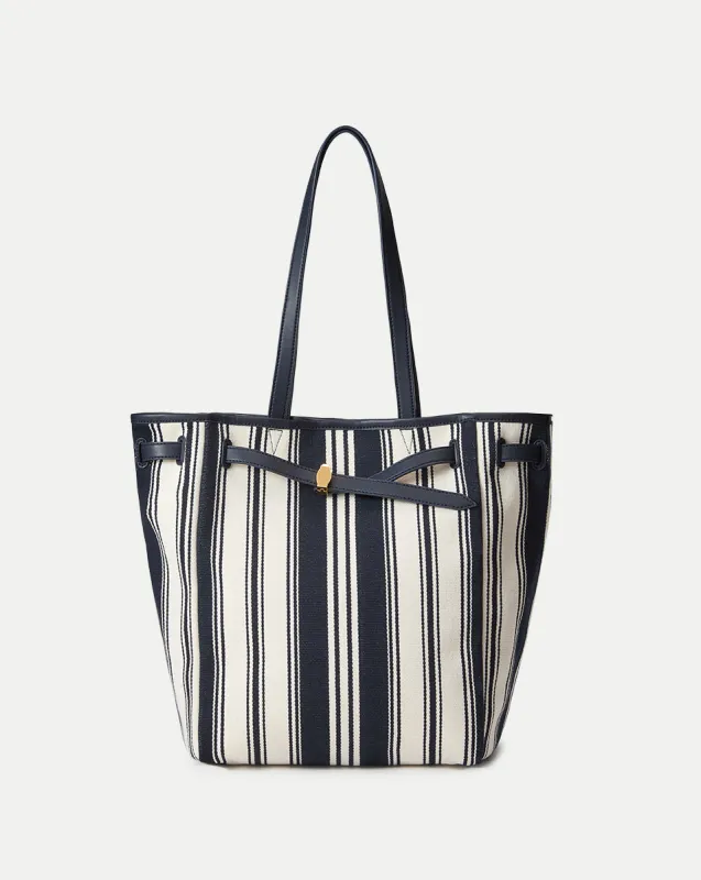 Veronica Beard Striped Canvas Dash Tote sold by Veronica Beard
