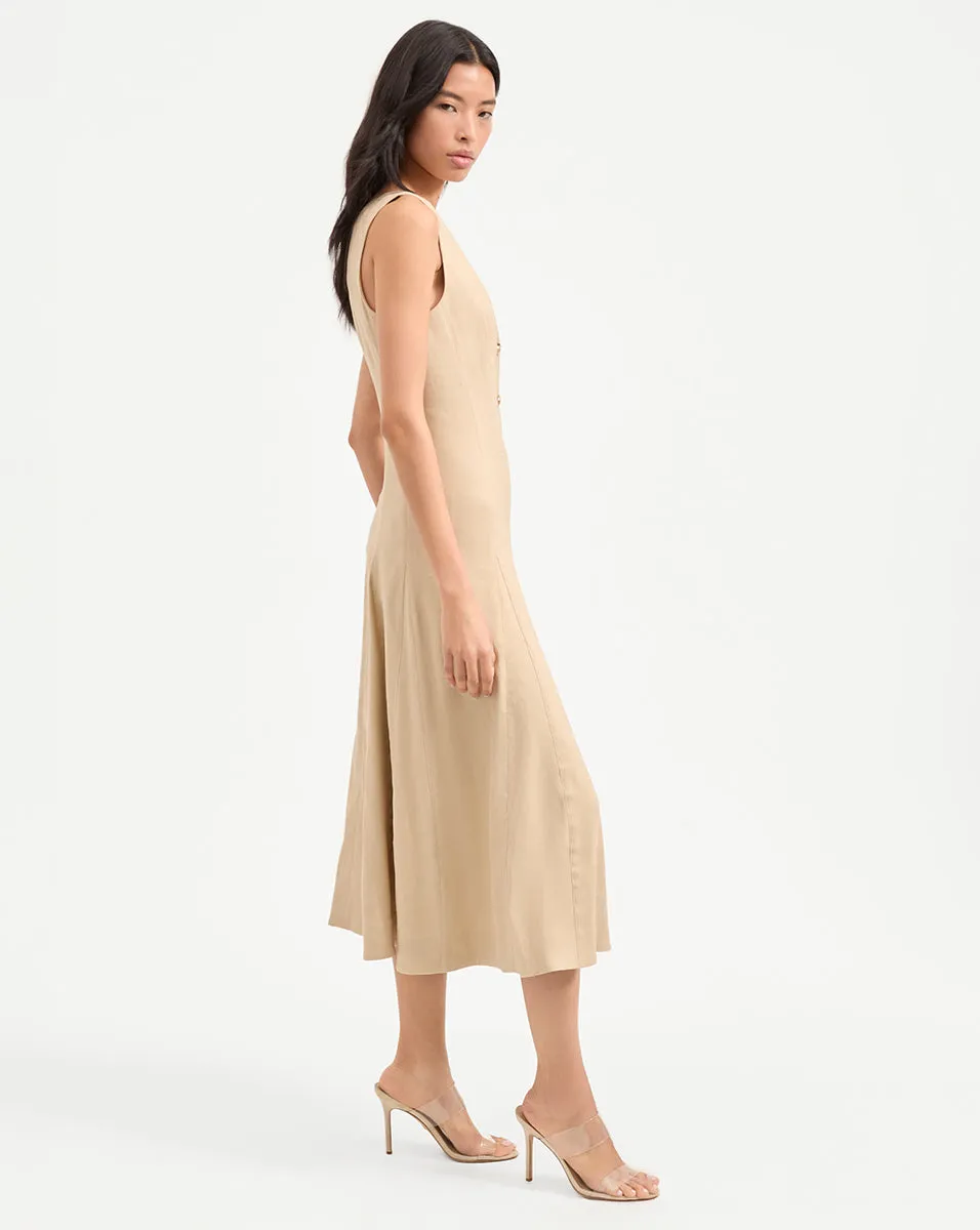 Lou Pleated Midi Dress sold by Veronica Beard product image thumbnail 2
