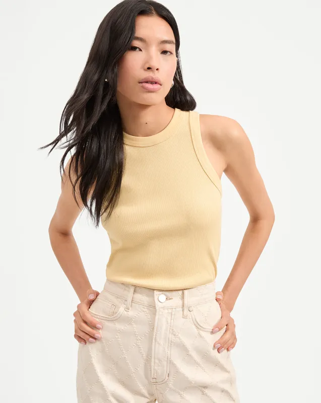 Jordyn Cropped Tank Top sold by Veronica Beard