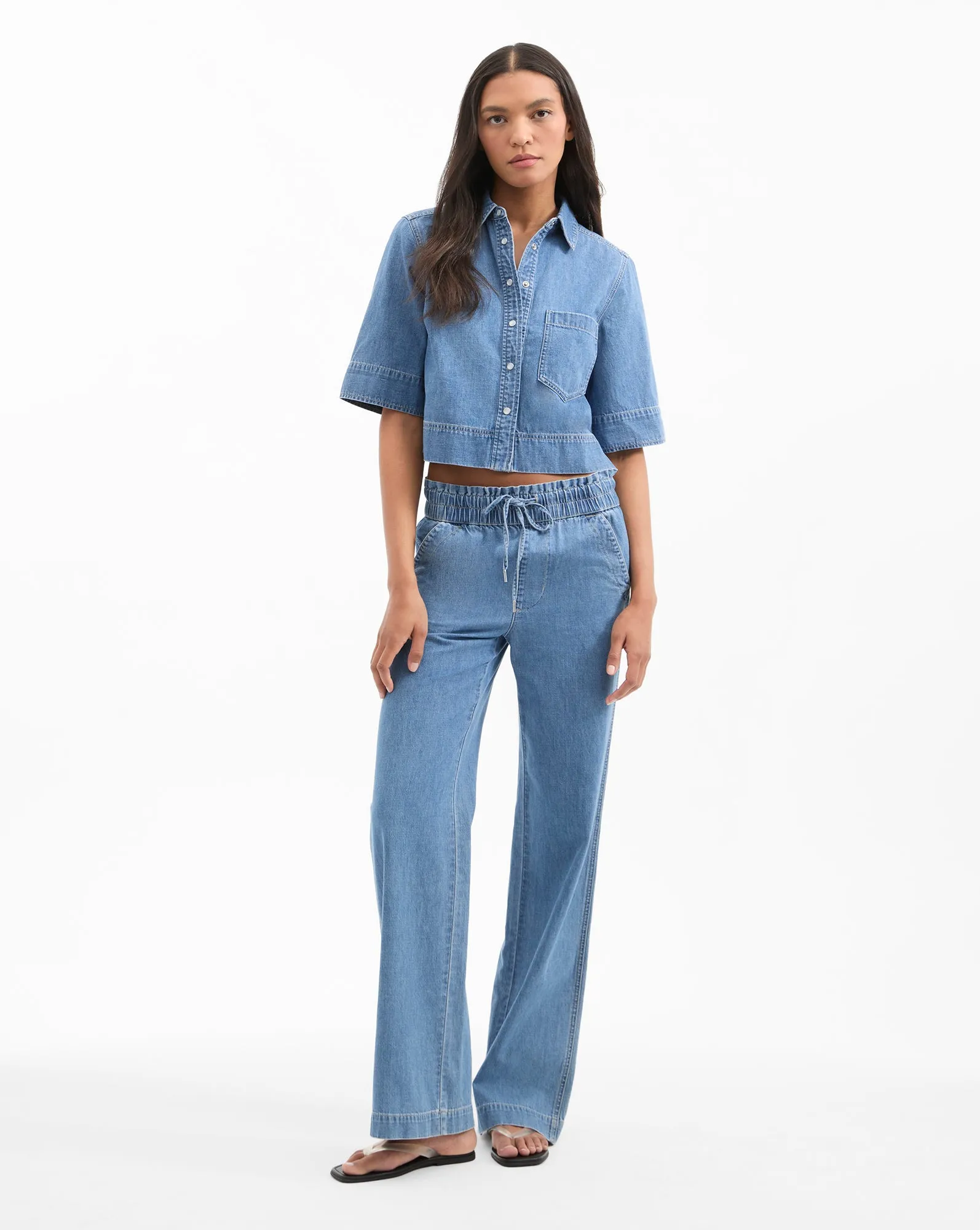Dunford Wide-Leg Jean sold by Veronica Beard product image thumbnail 5