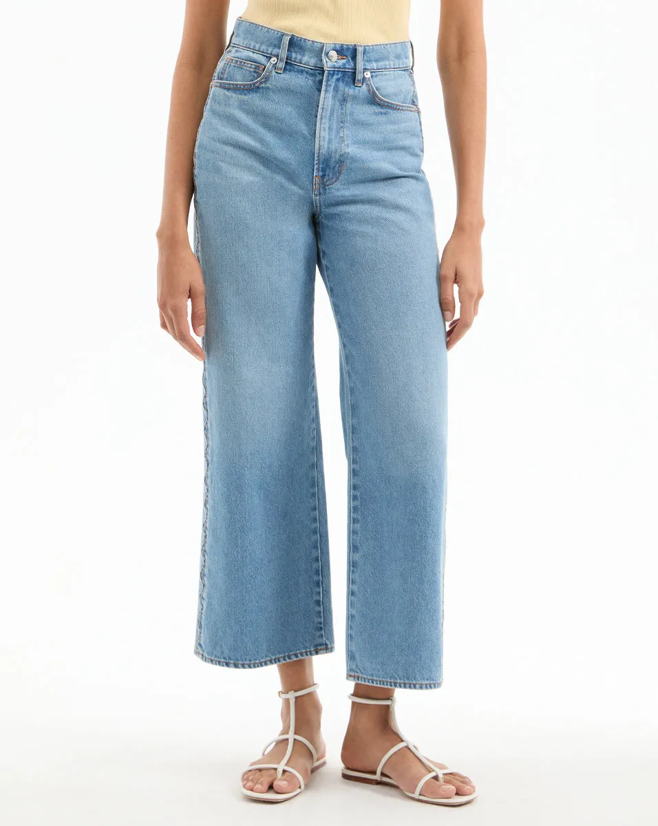 Taylor Scalloped Wide-Leg Jean sold by Veronica Beard product image thumbnail 2